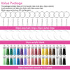 DIY Acrylic Keychain Kit - 108Pcs Transparent Ornament Craft Set: 36 Clear Circle Discs, Key Rings, Colorful Tassels