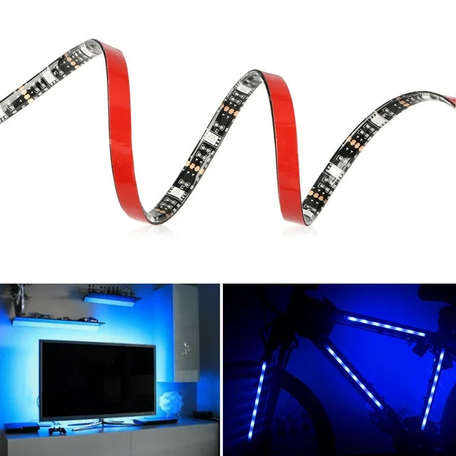 TV LED Backlights for 32-60 inch TV, 3.3ft 5050 RGB USB Color Changing Light Strip SMD Flexible Tape Light Bias Lighting for HDTV PC Monitor Mirror
