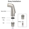 Universal Kitchen Sink Sprayer Head Replacement,Premium Chrome Finish,Effortless Side Spray Upgrade