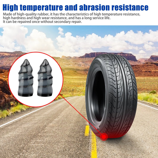 10 Pcs Tire Repair Rubber Nail, Car Tire Repair Nails, Auto Motorcycle Vacuum Tire Repair Spiral Rubber Nail Fast Tool Self-Service Tire Repair Nail