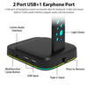 LED Headphone Stand, RGB Gaming Headset Stand with USB-C Charging Ports for Mobile Devices