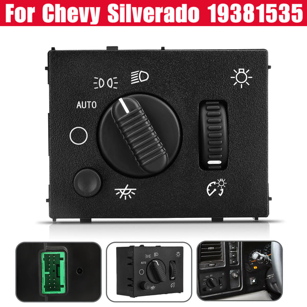 Headlight Dimmer Switch For Chevy 03-07 Silverado 1500 GMC Sierra Yukon 19381535