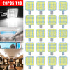 20Pcs Super Bright Interior LED Light Bulbs, 36-SMD, 6000K White, for 12V RV, T10 Base (921/922/912/194)