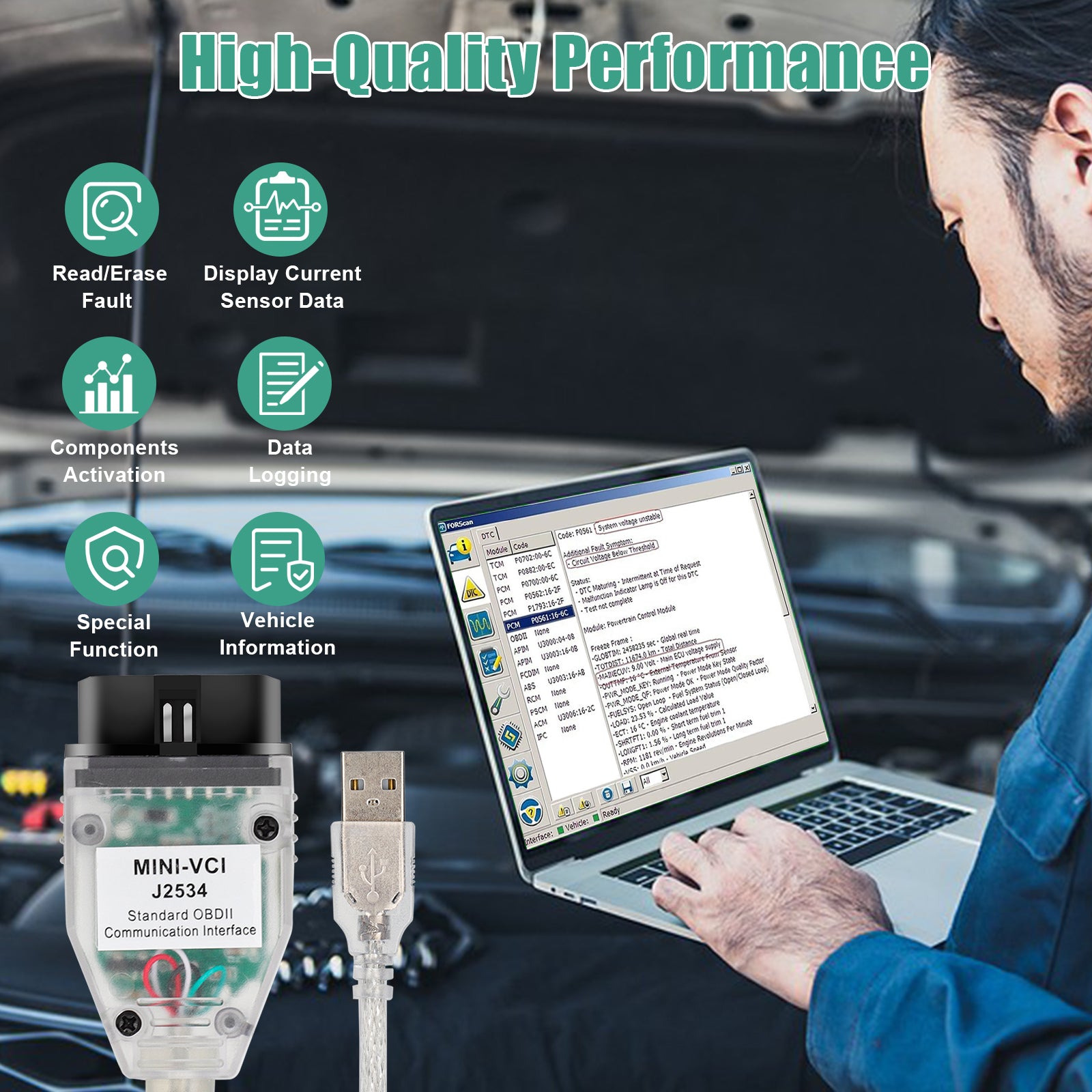 Enhance Diagnostics with Precision: VCI J2534 Cable Tailored for Seamless Integration with Toyota TIS Techstream