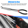 11" Automotive Electrical Disconnect Pliers - Premium Carbon Steel, Non-Slip Handle - Ideal for Spark Plug Sheaths, Hose Clamps, and More