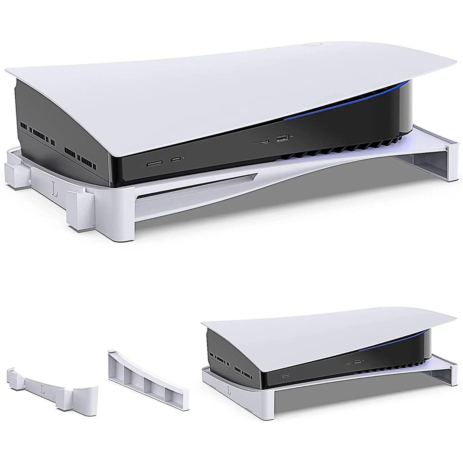 Horizontal Stand for PS5 Console, PS5 Accessories Base Stand Compatible with Playstation 5 Disc and Digital Versions