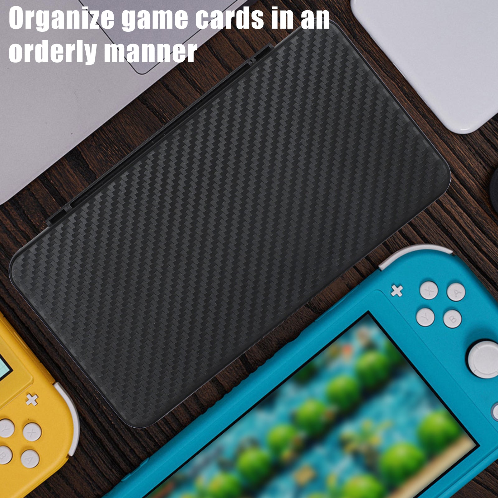 Game Card Case For Nintendo Switch Switch OLED and Switch Lite, 72 Game Card Slots and 24 SD Card Holders with Magnetic Closure