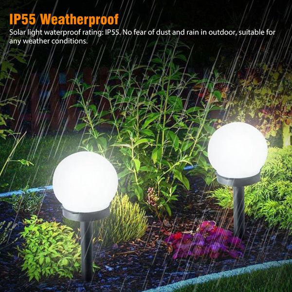 Solar Lights Outdoor, LED Solar Powered Garden Light, Waterproof LED Path Light for Walkway, Pathway, Lawn, Yard and Driveway