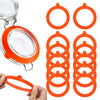 12Pcs Silicone Jar Gaskets - Replacement Silicone Seals Rubber Airtight Sealing Rings for Regular Mouth Canning Jar, 3.75 Inches (White)