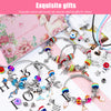 71pcs Charm Bracelet Making Kit, Jewelry Making Supplies Beads Gift Set for Girls Kids Teens Age 7-12, DIY Craft Set