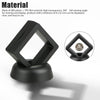 3D Floating Display Case Stand Holder, Military Challenge Medallion Display, Military Coin Clear Box, Floating Effect Holder,1.96 "x 1.96" x 0.78", Black