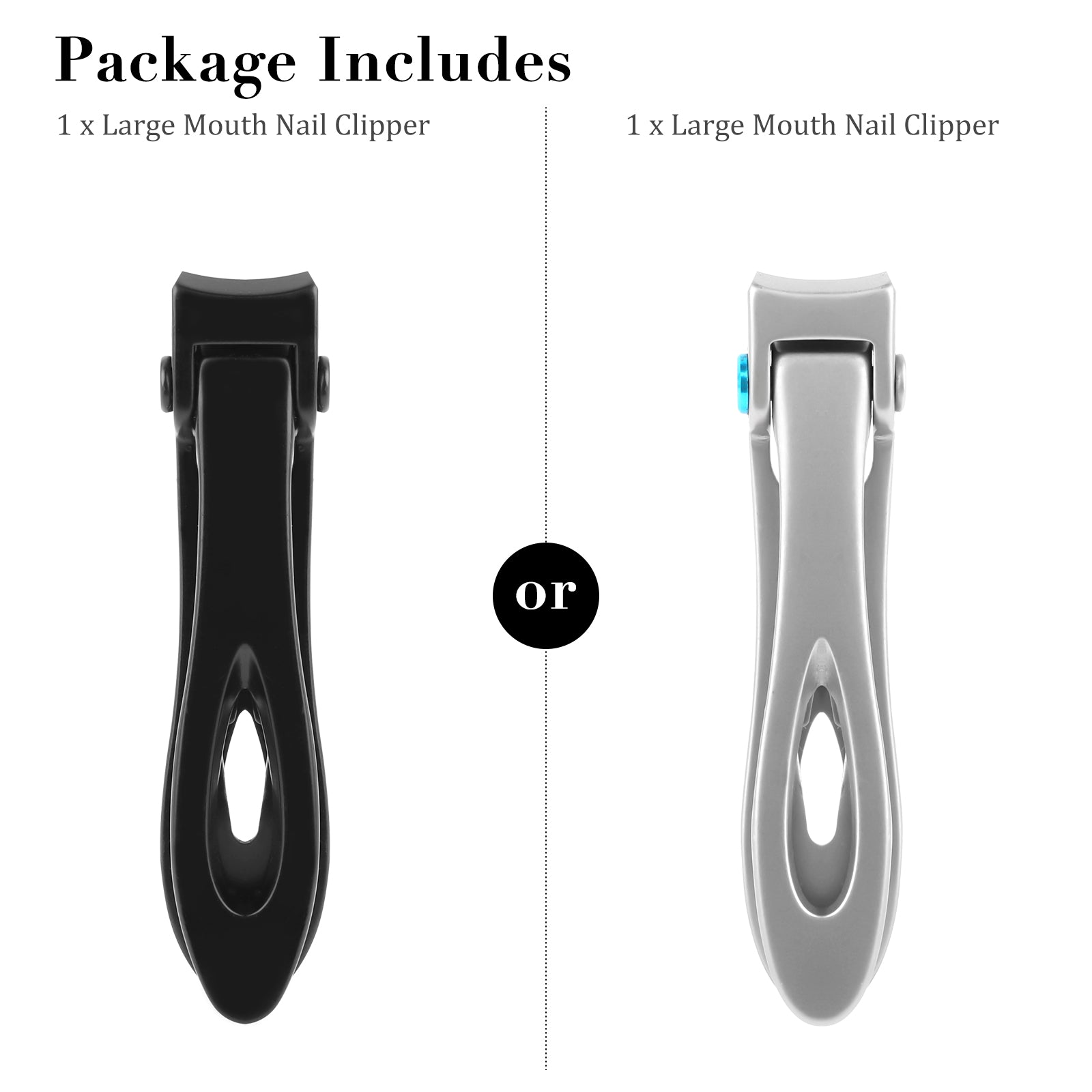 Wide Jaw Easy Grip Professional Large Toenail Clippers For Thick Nails, Heavy Duty Carbon Steel Nail Clippers for Men Women Seniors