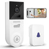 Wireless Video Doorbell with Chime, FHD 1080p WiFi Doorbell Camera with Live HD Video, 2-Way Audio, Night Vision, Motion Detection, Easy Installation, Optional Cloud Storage - NO SUBSCRIPTION REQUIRED