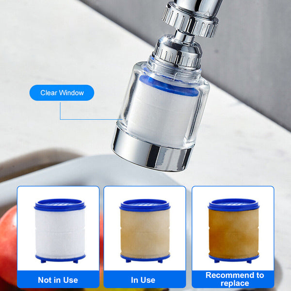 360° Kitchen Sink Mounted Faucet Water Filter System for Efficient Tap Filtration and Purification with Easy Cleaning