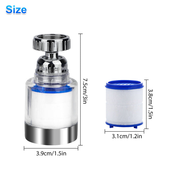 360° Kitchen Sink Mounted Faucet Water Filter System for Efficient Tap Filtration and Purification with Easy Cleaning