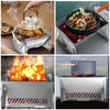 Mini Stainless Steel Folding Grill: Portable BBQ for Outdoor Cooking, Camping, Beach - Compact & Travel-Friendly