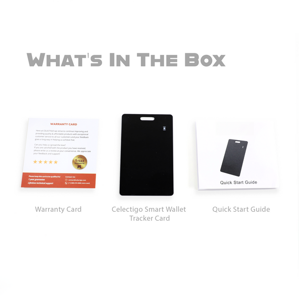 CELECTIGO Smart Wallet Tracker Card