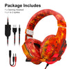 3.5mm wired Gaming Headset with Mic - LED Noise Cancelling Over Ear Headphones,Stereo Bass Surround Memory Earmuffs for PS5 Xbox PC Games ,Stereo Audio
