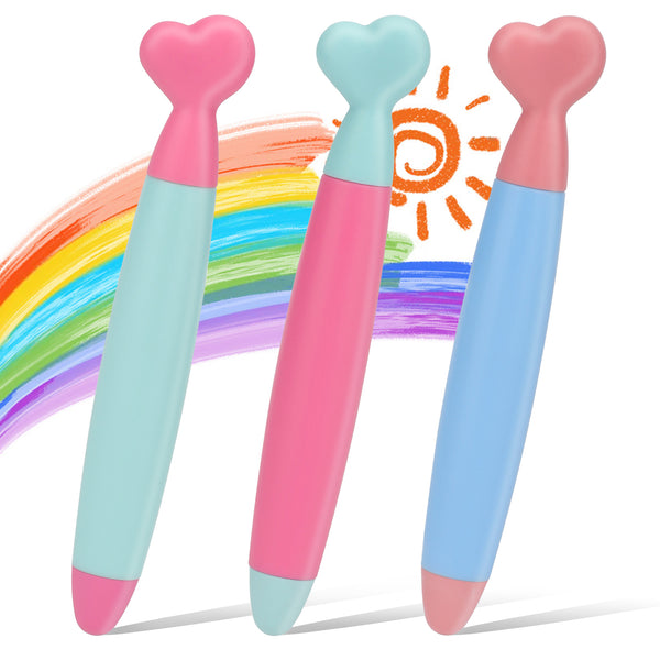 3Pcs Kids Stylus Pens for Touch Screens,Durable Rubber Tips Stylus for Kids,Compatible with All Touch Screen Devices