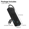 6-IN-1 USB 3.2 Type C Hub Card Reader - 10Gbps Fast Data Transmission  SD/TF Card Reader and USB-C Adapter for MacBook Pro, PC, and More (Black)