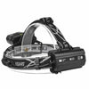 Rechargeable Headlamp, 5 LED Flashlight, 5 Modes USB, Waterproof, 8000 Lumens