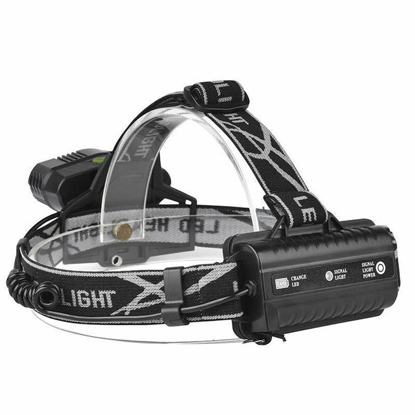 Rechargeable Headlamp, 5 LED Flashlight, 5 Modes USB, Waterproof, 8000 Lumens