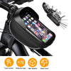 Large Bike Phone Mount Bag, Waterproof Bike Bicycle Front Handlebar Bicycle Accessories Sensitive Touch Screen Compatible with iPhone 11 12 Pro Max XR XS Samsung Note Plus Pixel