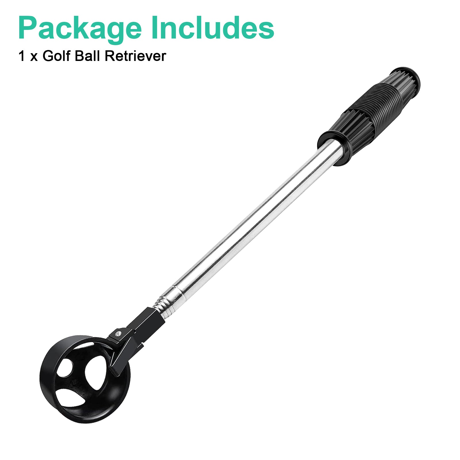 Golf Ball Retriever Telescopic Easy Pick Up Grabber Tool Automatic Locking Scoop CELECTIGO Steel Shaft Golf Ball Pick Up Retriever Scoop