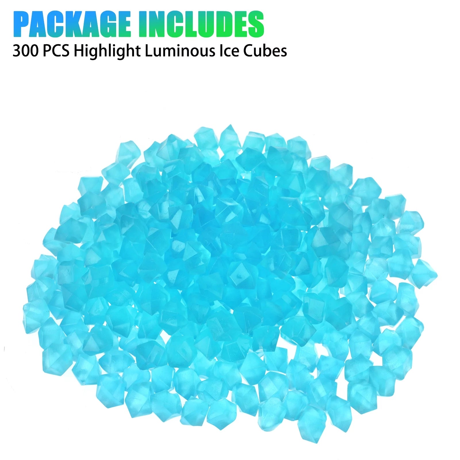 300/600Pcs Glow in The Dark Garden Pebbles Stones, Rocks Indoor Outdoor Decor Luminous Stone for Yard Walkways Lawns Garden Fish Tank Aquarium Decorative Driveway,Blue